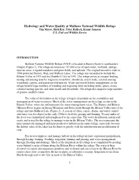 Chintro Malheur WQ Study Introduction