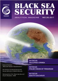 Creators of the Black Sea Security Have Been Kept in Prison for More Than a Year by the Kremlin