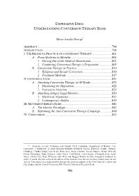Expressive Ends: Understanding Conversion Therapy Bans
