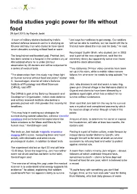 India Studies Yogic Power for Life Without Food 29 April 2010, by Rajesh Joshi