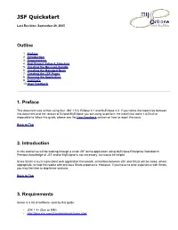 JSF Quickstart -- Myeclipse Enterprise Workbench