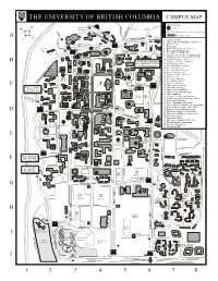 University of British Columbia Campus Map