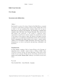 1 Edith Cowan University Ffion Murphy on Journeys And