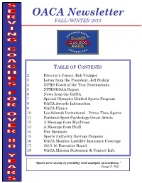 2015 Fall/Winter Newsletter