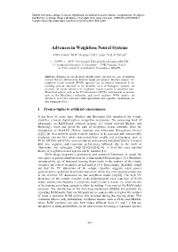 Advances in Weightless Neural Systems