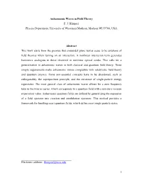 Anharmonic Waves in Quantum Electrodynamics