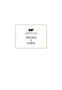 Cocktails Menu