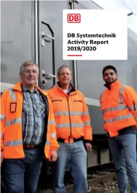 DB Systemtechnik Activity Report 2019/2020