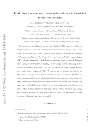 Local Entropy As a Measure for Sampling Solutions in Constraint