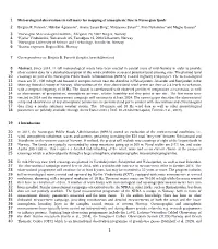 Meteorological Observations in Tall Masts for Mapping of Atmospheric Flow in Norwegian Fjords