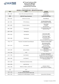 Order of Proceedings