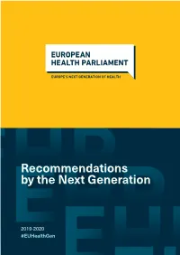 Recommendations by the Next Generation