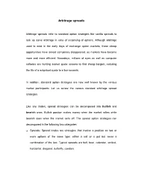 Arbitrage Spread.Pdf