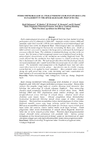 Hydro-Meteorological Characteristics for Sustainable Land Management in the Singkarak Basin, West Sumatra