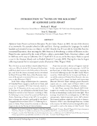 Introduction to “Notes on the Koloches by Alphonse Louis Pinart Richard L
