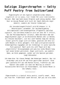 Salzige Zigerchrapfen – Salty Puff Pastry from Switzerland
