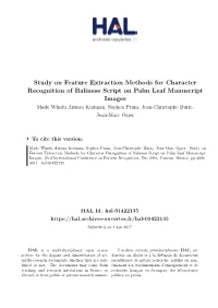 Study on Feature Extraction Methods for Character Recognition Of