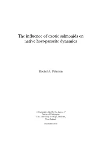 The Influence of Exotic Salmonids on Native Host-Parasite Dynamics