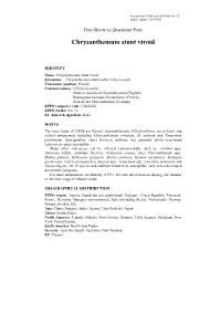 Data Sheet on Chrysanthemum Stunt Viroid