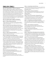 English (ENGL) 1