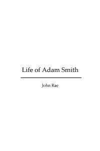 Life of Adam Smith