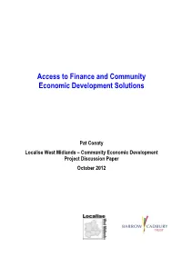 MCED Access to Finance Briefing