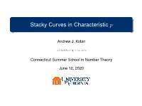 Stacky Curves in Characteristic P