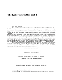 The Kelley Newsletter Part 4