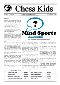 Volume 5 Issue 4 November 2005 Editor: David Cordover