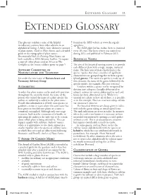 Extended Glossary 11 Extended Glossary