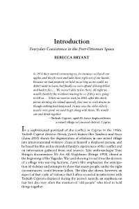 Introduction Everyday Coexistence in the Post-Ottoman Space