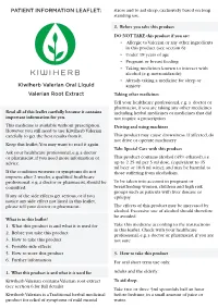 Kiwiherb Valerian Oral Liquid Valerian Root Extract