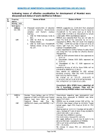Minutes of Nineteenth Coordination Meeting (05/05/2015)