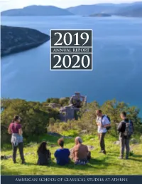 2019–2020 ASCSA Annual Report