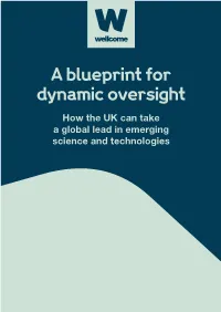 A Blueprint for Dynamic Oversight How the UK Can Take a Global Lead in Emerging Science and Technologies
