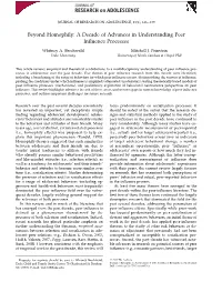 Beyond Homophily: a Decade of Advances in Understanding Peer Influence Processes