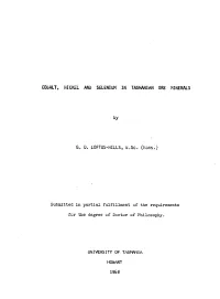 Cobalt, Nickel and Selenium in Tasmanian Ore Minerals
