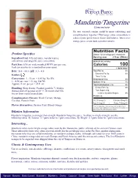 Mandarin-Tangerine Concentrate.Indd
