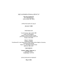 SELF-CONTAINED APPRAISAL REPORT of the Irene Apartments