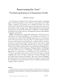 The Enduring Relevance of Clausewitz's On