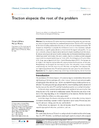 Traction Alopecia: the Root of the Problem