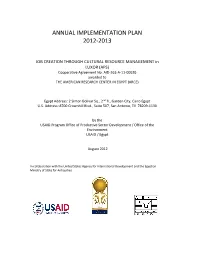 Annual Implementation Plan 2012-2013