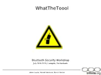Bluetooth Hacking