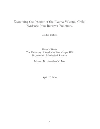 Examining the Interior of the Llaima Volcano, Chile: Evidence from Receiver Functions