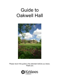 Guide to Oakwell Hall