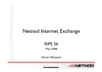 Netnod Internet Exchange