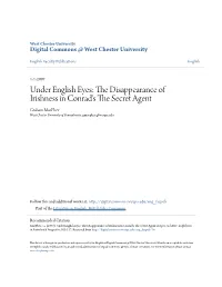 The Disappearance of Irishness in Conrad's the Secret Agent