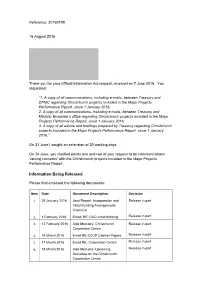 Official Information Act Response 20160199