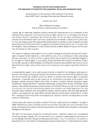 The Paradigm of Scientists for Sakharov, Orlov and Sharansky (Sos)