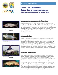 Aquatic Invasive Species Issues, Program Accomplishments, and Program Needs